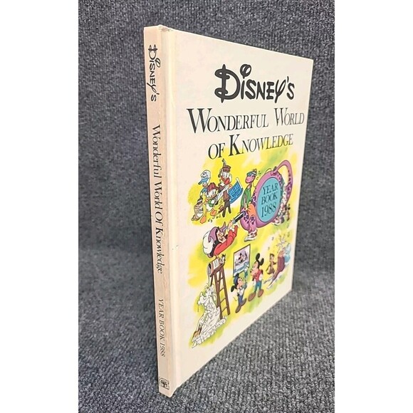 Vintage Disney's Wonderful World Of Knowledge 1988 Yearbook Hardcover 126 Pages - Picture 3 of 5